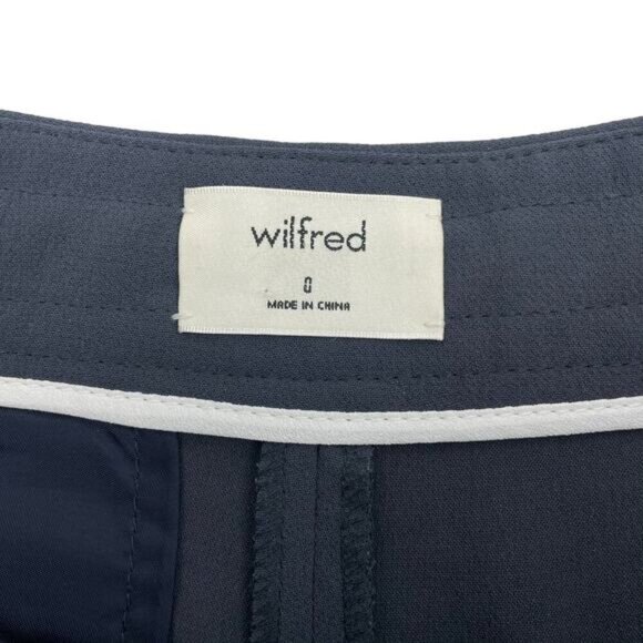 WILFRED Aritzia Exergue Pleated Tie Front Crepe Short Sz 0 - Picture 6 of 8